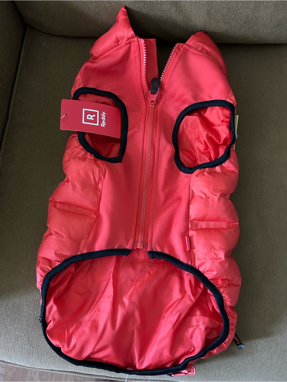 Reddy Denim dog jacket red size large